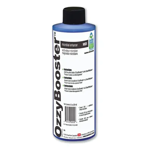 SMARTWASHER 14131 OzzyBooster  Microbial Enhancer, 8.5 oz, Bottle, Earthy Scent Blue - pack of 6
