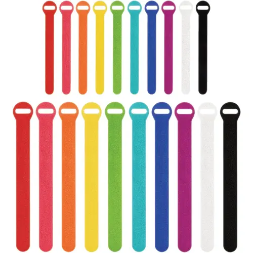 Wrap-It Storage 420-48MC 5 In. & 8 In. Multi-Color Self-Gripping Cable Ties (20-Pack)