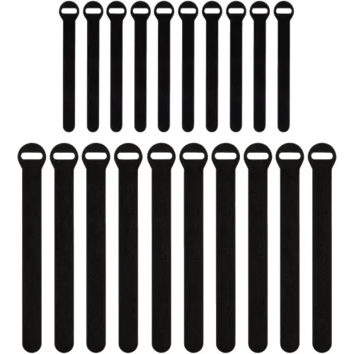 Wrap-It Storage 420-48BL 5 In. & 8 In. Black Self-Gripping Cable Ties (20-Pack)