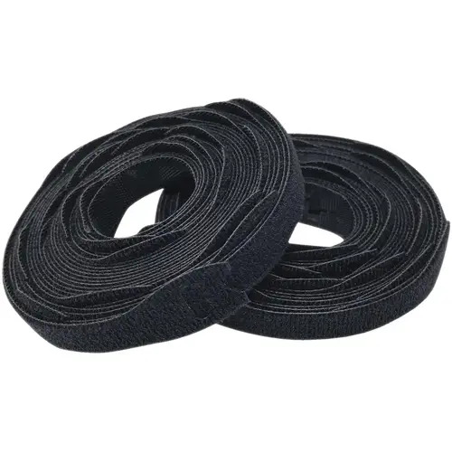 Wrap-It Storage 450-CTR-8BL 8 In. Black Self-Gripping Cable Tie Roll (50-Pack)
