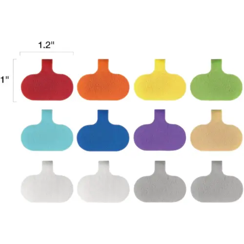 Wrap-It Storage 412-CL-V-MC Regular Multi-Color Cable Labels (12-Pack)