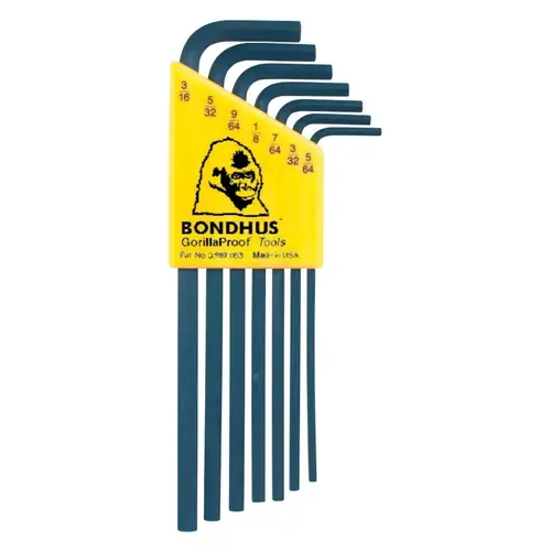 Bondhus 12145 HLX7 7PC. L-WRENCH ALLEN SET 5/64"-3/16