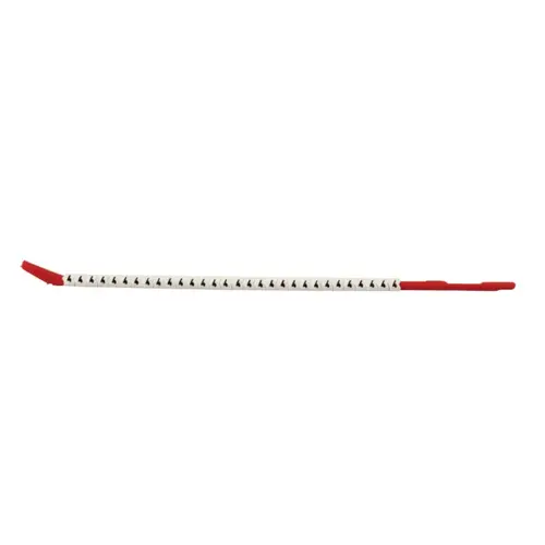 Brady SCN10-4 Clip Sleeve Wire Markers, 2.7 in x 9 in, "4", Black on White