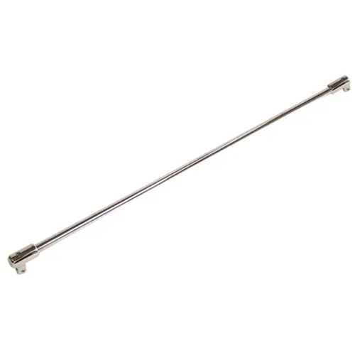 Support Bar 39" Long Fixed Panel Glass-to-Glass for 3/8" to 1/2" Glass - Polished Nickel