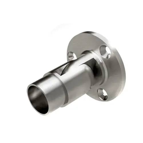 Handrail Fitting - 1.5" Diameter Adjustable Flange - Brushed Stainless