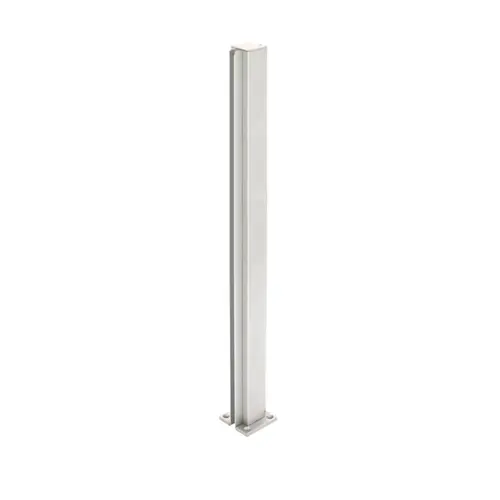 24" Center Standard Partition Post - Satin Anodized