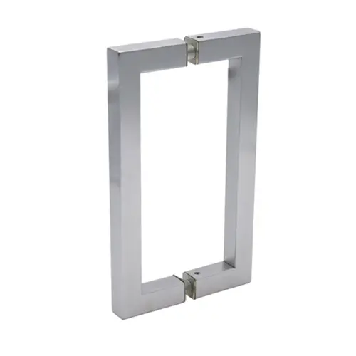 8" Center-to-Center Square Pull - Brushed Nickel