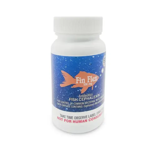 Fish Antibiotics 08644412 Aqua-Ceph Fish Cephalexin 500mg 60 Capsules