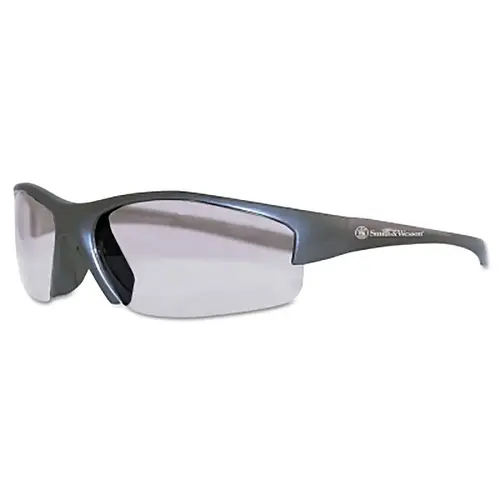 SMITH & WESSON 21298 Equalizer Safety Glasses, Indoor/Outdoor Polycarbonate Lens, Uncoated, Gunmetal, Nylon