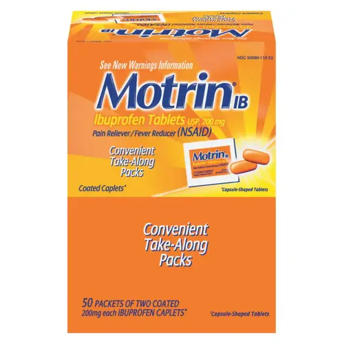 MOTRIN IB 48152 Ibuprofen Tablets, Two-Pack