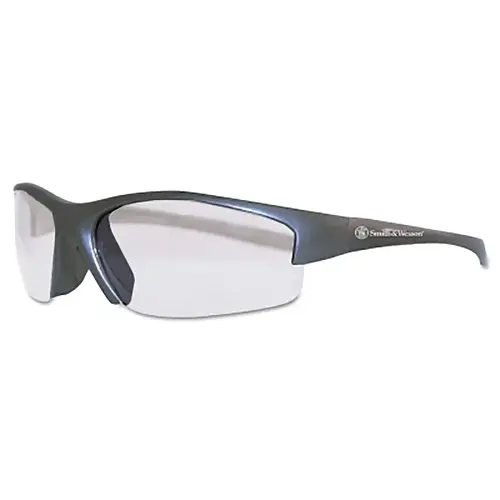SMITH & WESSON 21296 Equalizer Safety Glasses, Clear Polycarbonate Lens, Anti-Fog, Gunmetal, Nylon