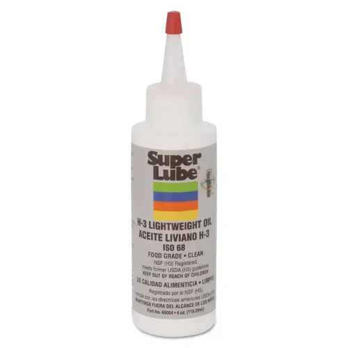 Super Lube 60004 4 OZ BOTTLE SUPER LUBE H3 LIGHTWEIGHT OIL