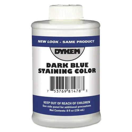 Dykem 81478 DYKEM Opaque Staining Colors, 8 oz Brush-In-Cap, Dark Blue