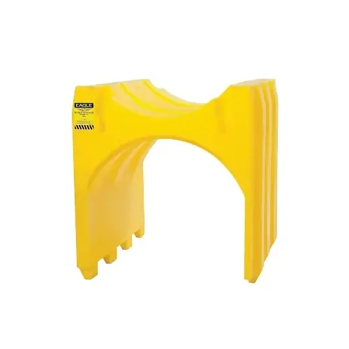 Poly Drum Stacker, 29 in H x 23-1/4 in D x 27 in W, 1000 lb Cap, HDPE, Horizontal Single, Yellow