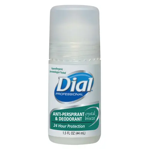 DIAL 07686 Anti-Perspirant Deodorant, Crystal Breeze, 1.5oz, Roll-On - pack of 48