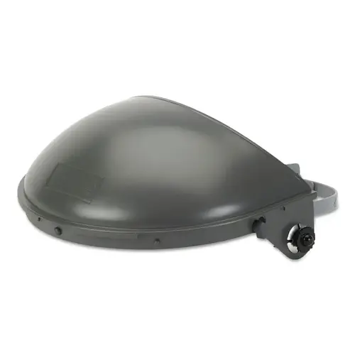 High Performance Faceshield Systems, F500 Series, 7 in Crown, SpeedyLoop, Bulk Pack Gray