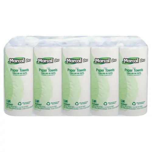 MARCAL PAPER 610 100% Premium Recycled Perforated Towels, 11 x 9, White, 70/Roll - pack of 15