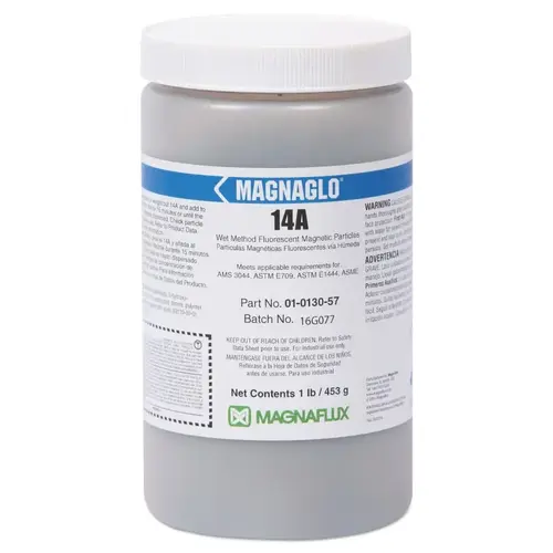 MAGNAFLUX 01-0130-71 Magnaglo  14A Wet Method Fluorescent Magnetic Particle, 1 lb Container, Brown