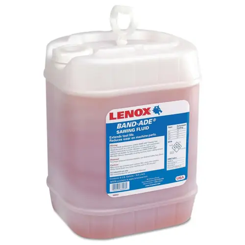 Lenox 68003 Band-Ade  Semi-Synthetic Sawing Fluid, 5 gal, Pail Yellow