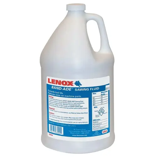 Lenox 68004 Band-Ade  Semi-Synthetic Sawing Fluid, 1 gal, Bottle Yellow - pack of 4