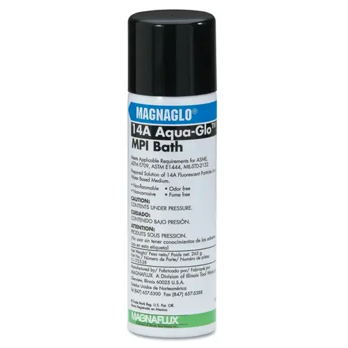 MAGNAFLUX 01-1725-78 Magnaglo Aqua-Glo 14A Wet Method Fluorescent Premix/Water, 12oz Aerosol Brown - pack of 12