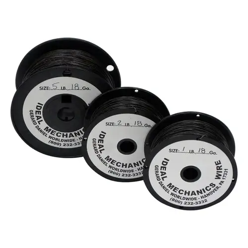 IDEAL REEL 77552 Mechanics Wire, 16 ga, 5 lb Spool, Annealed, Steel