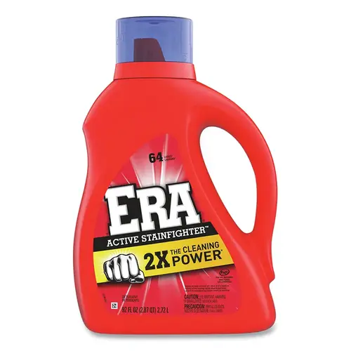 ERA 72492 Active Stainfighter Liquid Laundry Detergent, 92 oz, Bottle, Floral Scent - pack of 4