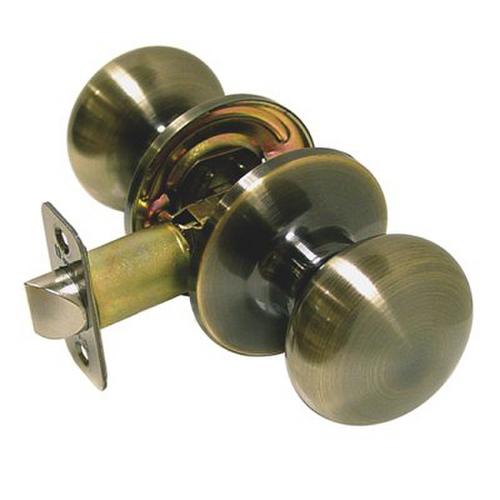 Deltana 6903-5 Portland Home Series Mushroom Door Knobset Passage Antique Brass