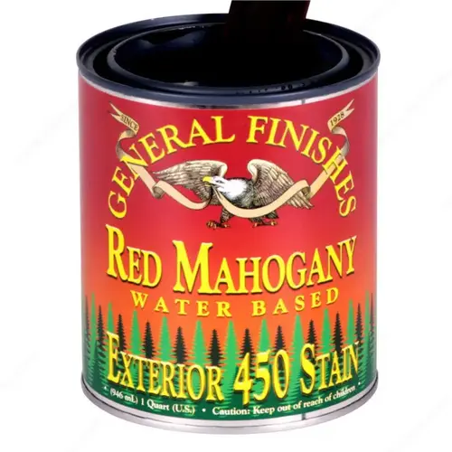 GENERAL FINISHES GFESRM1G Exterior 450 Wood Stain Red Mahogany