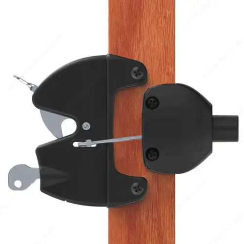 Key-Lockable Gate Latch- Double-Sided