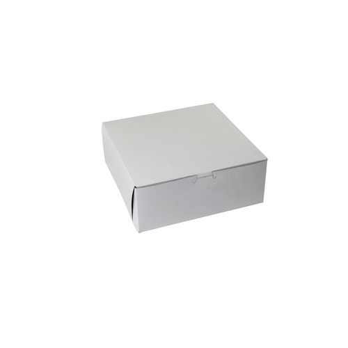 BOXIT 10104B-261 WHITE LOCK CORNER BAKERY BOX 10X10X4