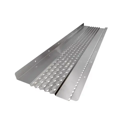 Gutter Guard United 2" H X 6" W X 30 ft. L Silver Aluminum Silver