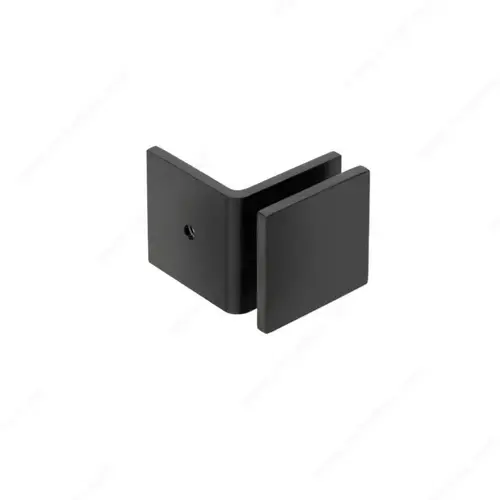 Richelieu Hardware SC1SQ90OW900 90 degree Glass-to-Wall Offset Clamp - Square Matte Black