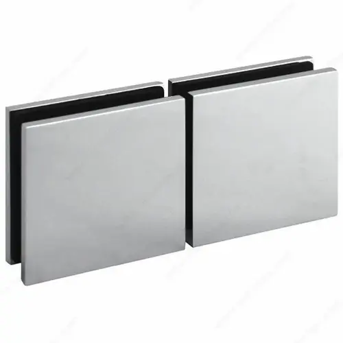 Riveo SC1SQ180MG160 180 degree Glass-to-Glass Movable Transom Clamp - Square Satin Brass