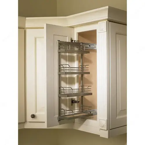 Richelieu Hardware WEBKIT1226186 Arena US Upper Cabinet Sliding Spice Rack Champagne/Maple