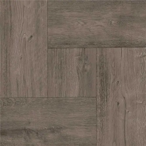 Armstrong Flooring A4265061 Armstrong Flooring Peel And Stick Tile, 12"x12", Grey Wood Parquet, Case Of 30