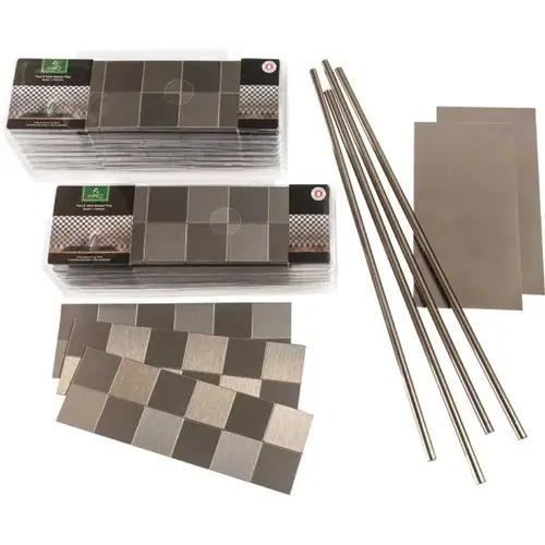 Aspect Metal A11-50 Aspect Metal Square Stainless Backsplash Kit