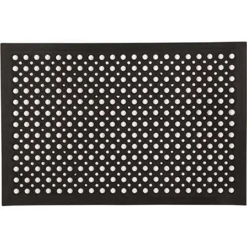 Floortex NREMFLRU0104 Floortex Doortex  Open-Top Black Anti-Fatigue Mat 24"x35"