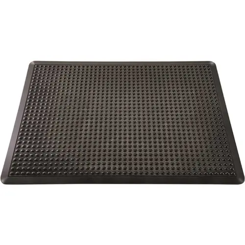 Floortex NRAFFLRU0101 Floortex Doortex  Black Anti-Fatigue Bubblemat 35"x47"