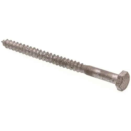 GENERIC 9055230 Generic 1/4" X 3-1/2" Hex Lag Screw, Galvanized, Package Of 25