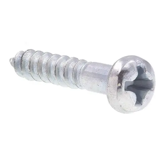 Generic #6 X 3/4" Wood Screws, Round Head, Phillips Drive, Zinc, Package Of 50