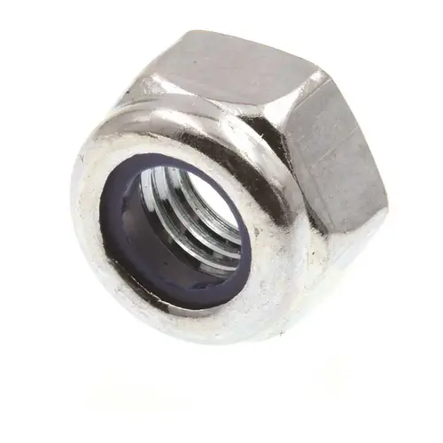 Generic Nylon Insert Lock Nuts, Class 8 , M7-, Zinc, Package Of 25