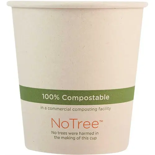 WORLD CENTRIC WORCUSU10 World Centric Notree Paper Hot Cups, 10 Oz, Natural, Case Of 1000