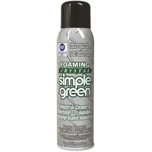 SIMPLE GREEN SMP19010 Simple Green Foaming Crystal Industrial Cleaner & Degreaser, 20 Oz, Carton Of 12