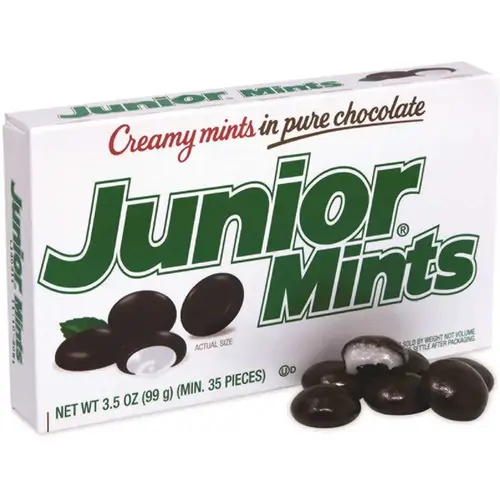 Junior Mints GRR20900093 Junior Mints Theater Box, Dark Chocolate Mint, 3.5 Oz Box, 12 Count
