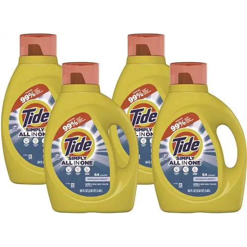 TIDE PGC13143 Tide 84 Oz Simply Clean And Fresh Laundry Detergent, Refreshing Breeze Case Of 4