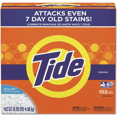 TIDE PGC85006CT Tide Powder Laundry Detergent, Original Scent, 143 Oz Box, Carton Of 2