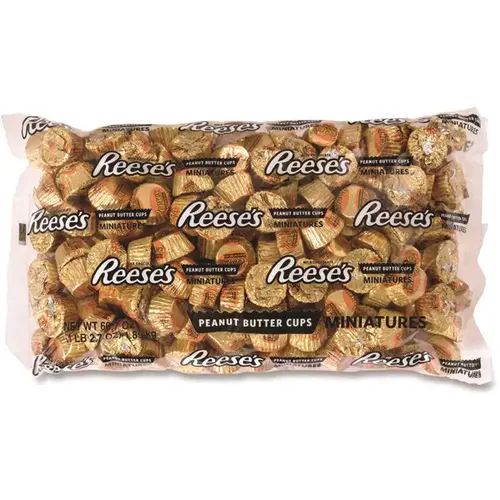Reese's GRR24600059 Reese'S Peanut Butter Cups Miniatures Bulk 66.7 Oz Bag Package Of 6