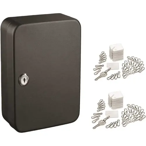 Adir Office ADI681-30-BLK-PKG Adir Office 30-Key Stel Secur Cabnt W/key Lck Blck W/100 Plastc Tag Package Of 2