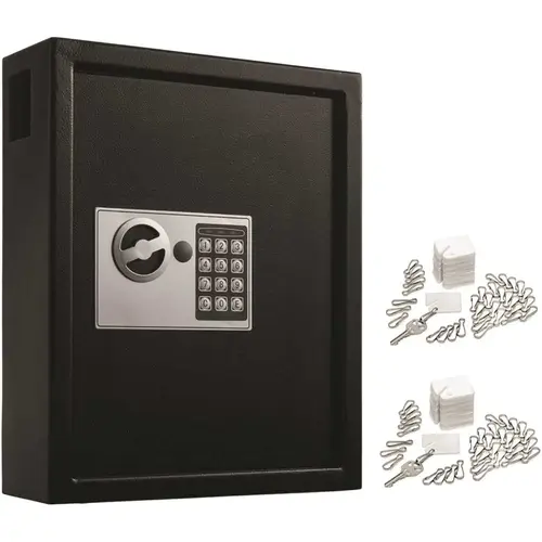 Adir Office ADI680-40-BLK-689-PKG Adir Office 40-Key Steel Digital Lock Key Cabint Blck W/100 Key Tgs Package Of 2